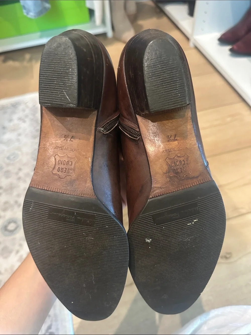 Vintage Ferragamo Leather Riding Boots